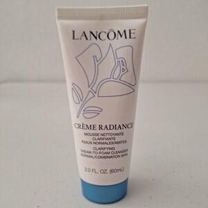 Lancome‎ Hydra Creme Radiance Mousse Clarifying Cream Foam Cleanser 2 fl oz NEW